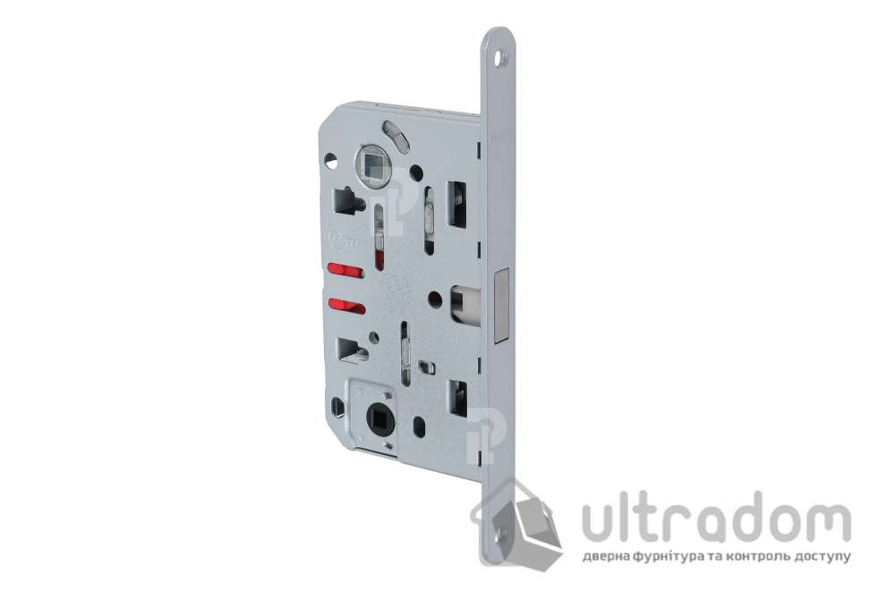 Врезной магнитный замок WC AGB Mediana Polaris XT, 96/50 мм, матовый никель (B06102.50.41)