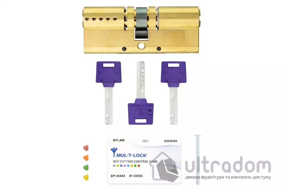 Цилиндр замка Mul-T-Lock MTL400 ключ-ключ,  92 мм
