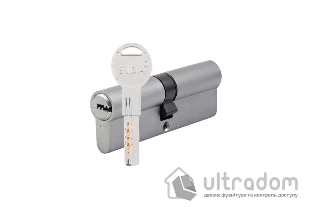 Цилиндр дверной SIBA перфорированный ключ-ключ 100 мм