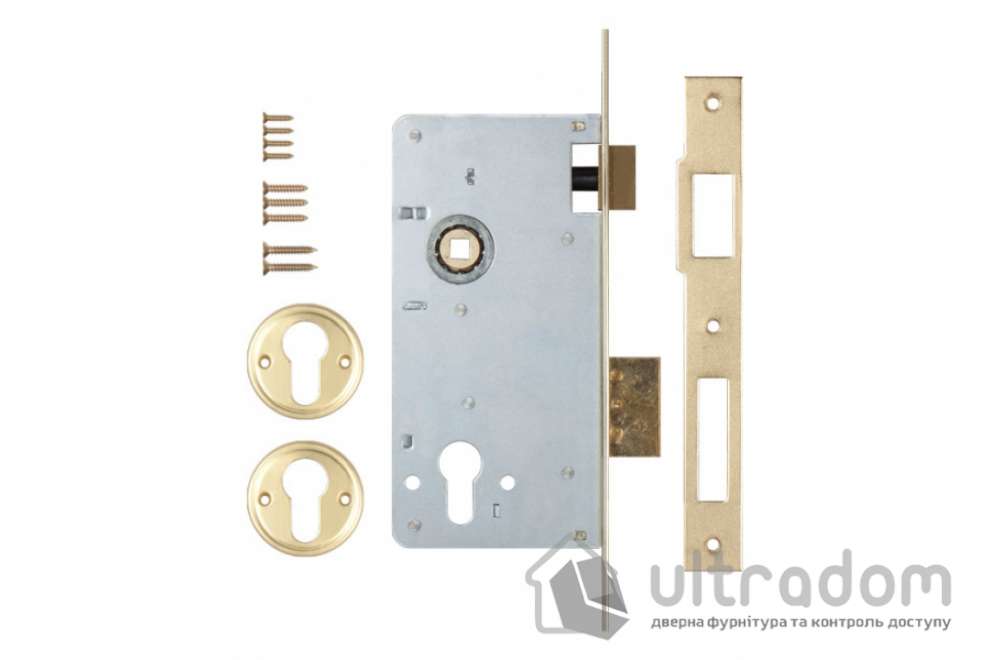 Замок врезной KALE 152-R B=60 мм, никель (152R-60)