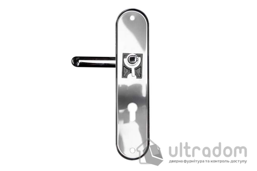 Дверная ручка на планке ROSTEX UNIVERSAL PLUS R ручка-ручка полированный хром 85 мм