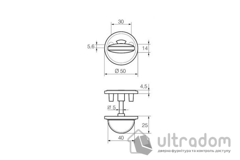 Накладка WC ABLOY 005