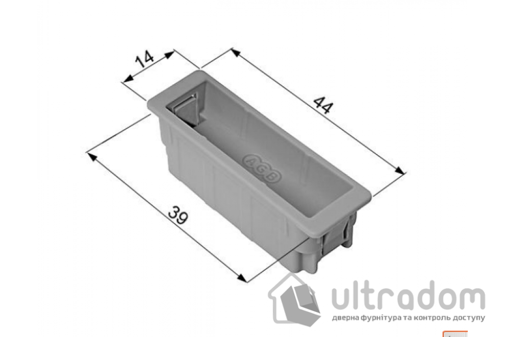 Ответная часть EASY-FIX для замков AGB Polaris с магнитным вкладышем XT, бронза (B01402.96.22+B02402.94.93)
