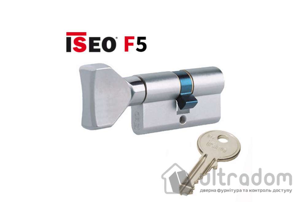 Цилиндр дверной ISEO F5 ключ-вороток, 80 мм