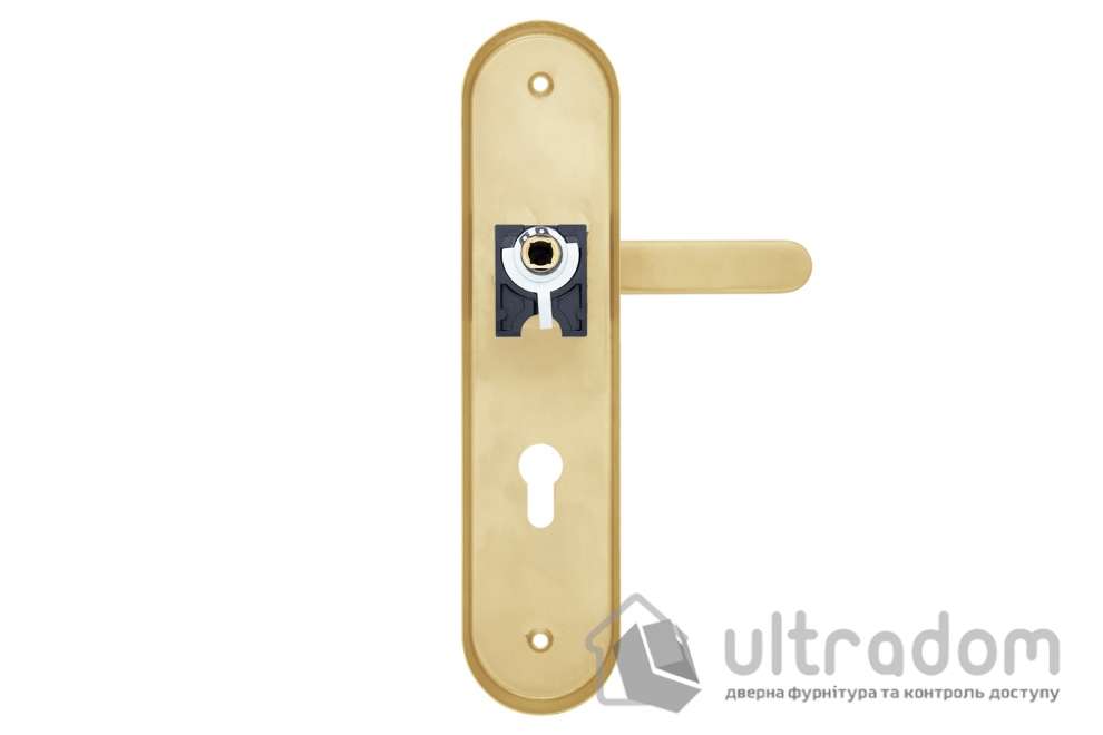 Фурнитура защитная ROSTEX SOLID-PRO+ F 4 класс ручка-кноб 90 мм титан PVD