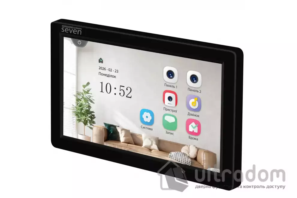 Видеодомофон 7 дюймов SEVEN DP-7570 FHD IPS black