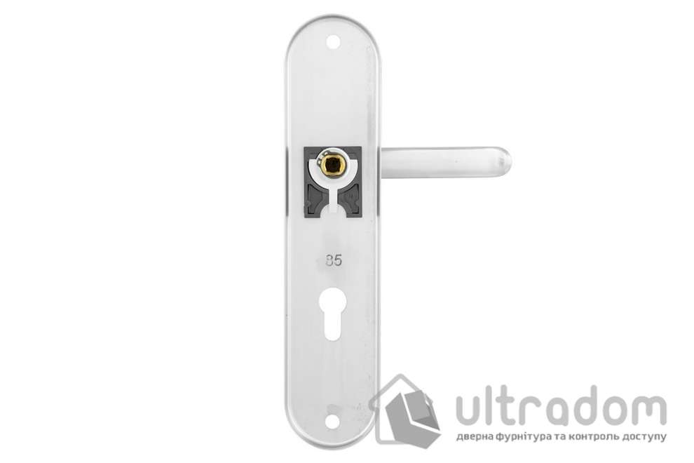 Дверная ручка на планке ROSTEX UNIVERSAL PLUS R ручка-кноб 85 мм нерж.сталь матовая