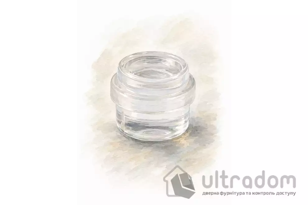 Ограничитель дверной напольный AMIG мод.408 - Ø30x30 mm на самоклейке