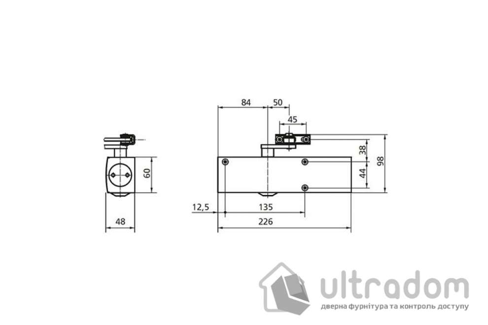 Дверной доводчик GEZE TS2000 VBC EN2/3/4/5, дверь до 120 кг