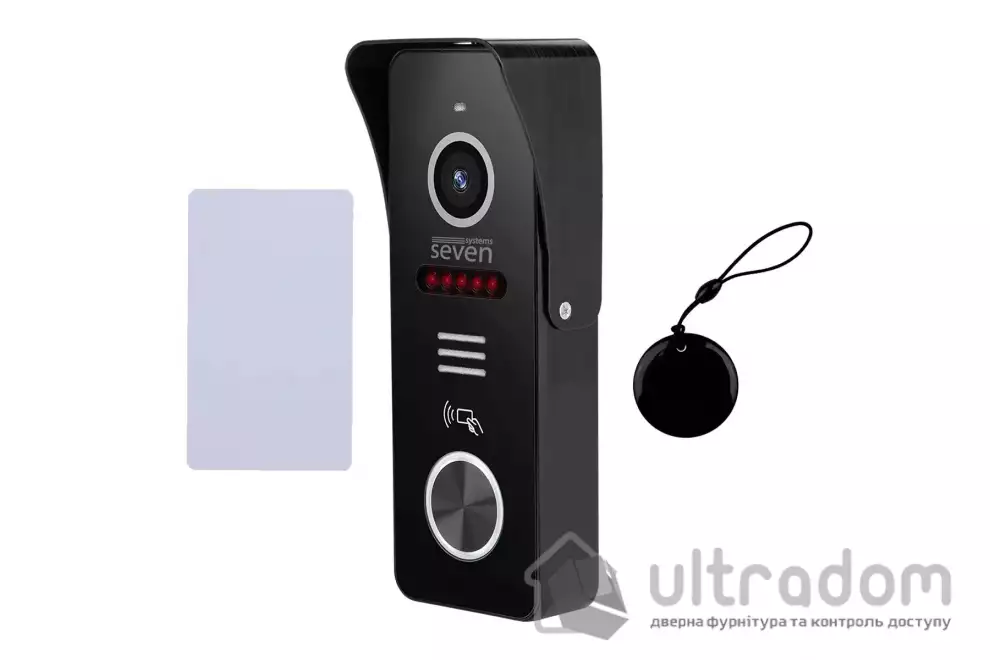 Вызывная панель домофона со встроенным считывателем карт EM-Marin SEVEN CP-7502F RFID black