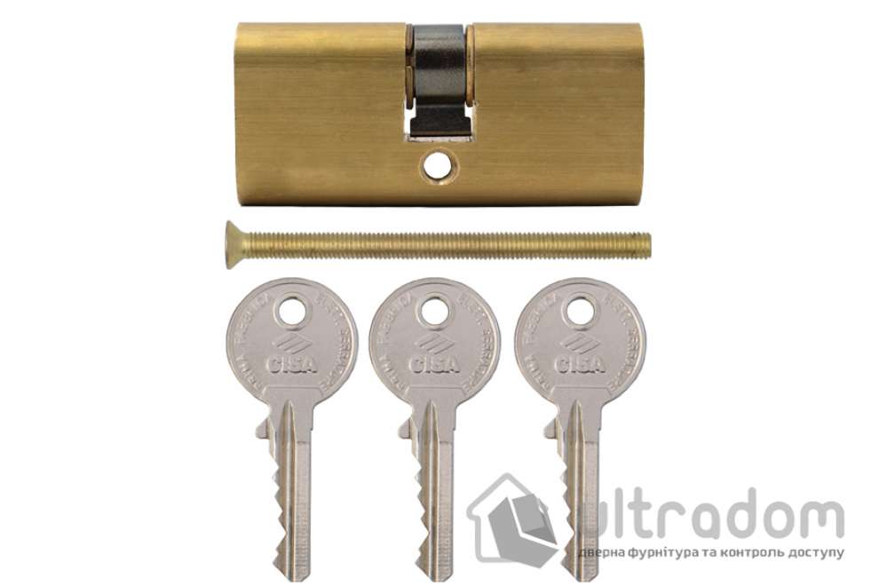 Цилиндр дверной CISA Oval 08210 ключ-ключ для электромех. замков, 70 мм