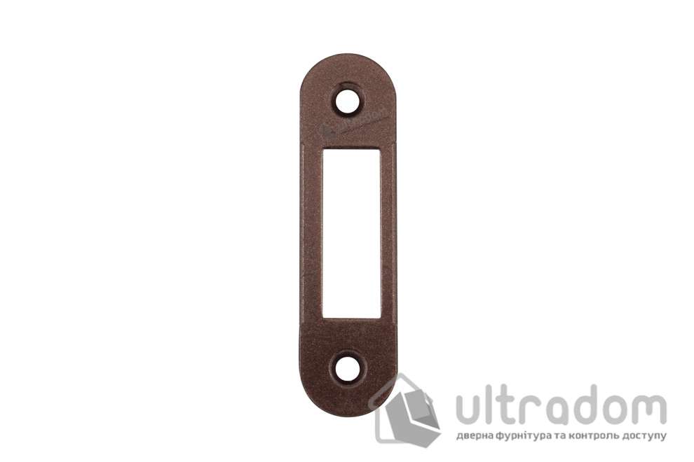 Ответная планка для замка AGB Mediana\Centro без отбойника, бронза коричневая (B01000.40.22)