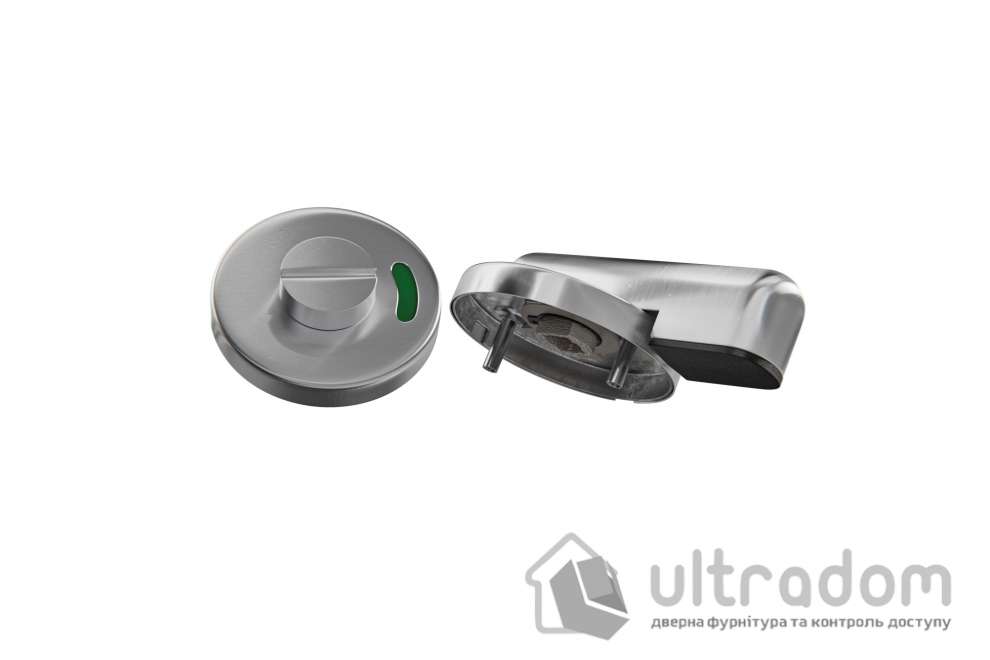 Замок туалетный WC Amig мод.5 с индикатором занятости, нержавеющая сталь SS304 (8204)