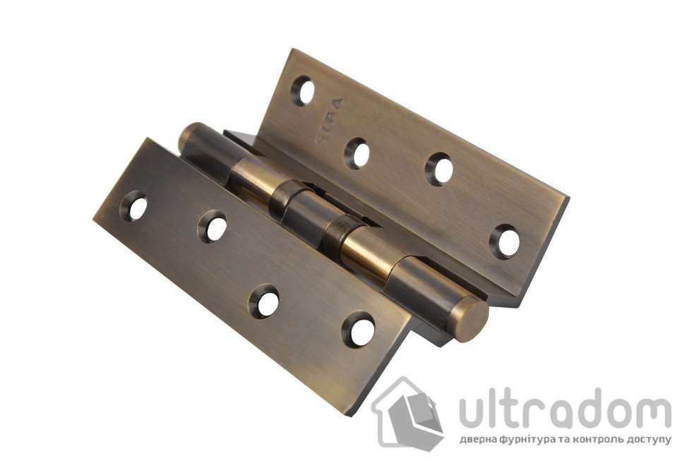 Латунные угловые петли SIBA 125 мм. , AB - античная латунь.