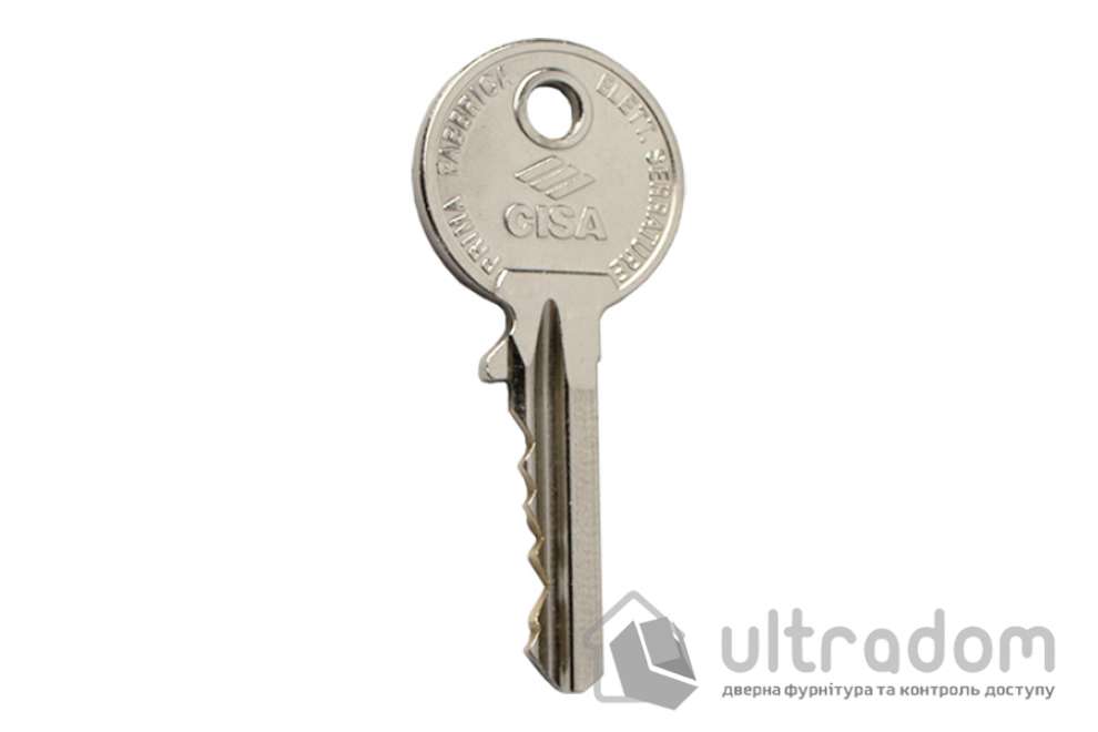 Цилиндр дверной CISA Oval 08210 ключ-ключ для электромех. замков, 80 мм