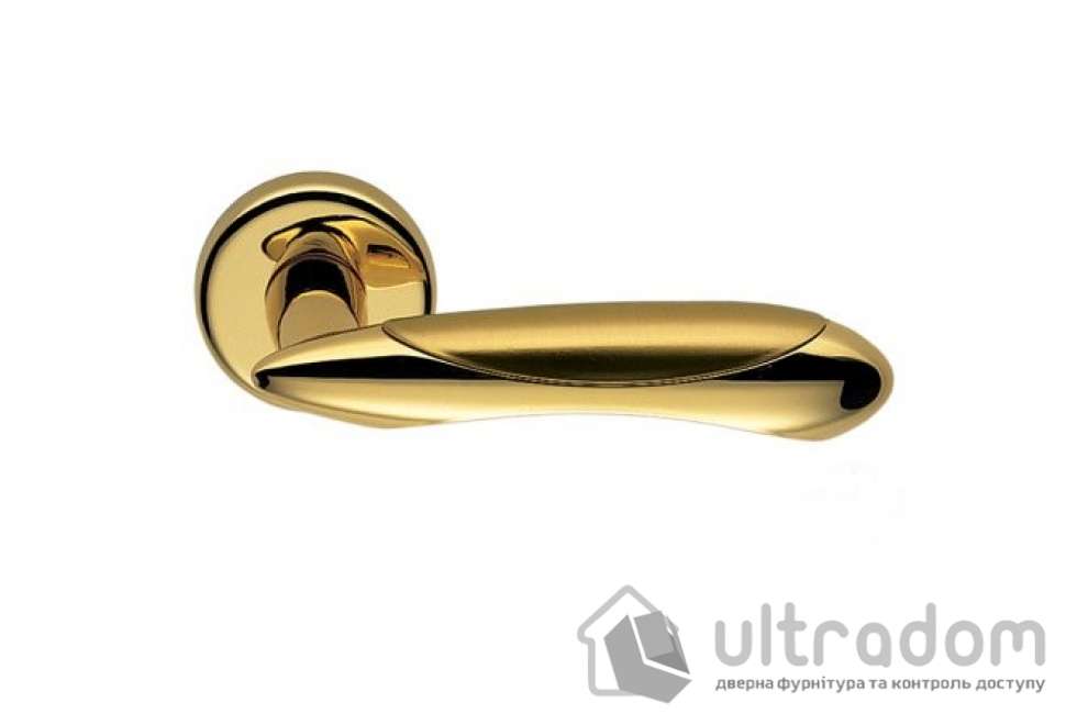 Дверная ручка COLOMBO Talita LC 21 полированная латунь-матовое золото
