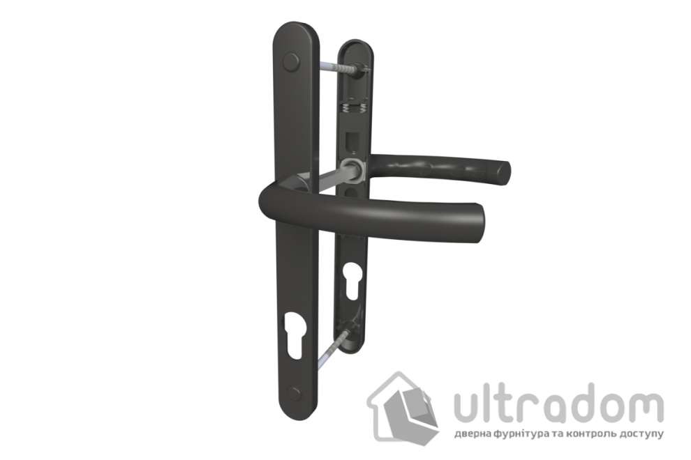 Нажимной гарнитур ASTEX Antey DHS 85/26/208 мм с фиксирующей пружиной, чёрный (PL000187)