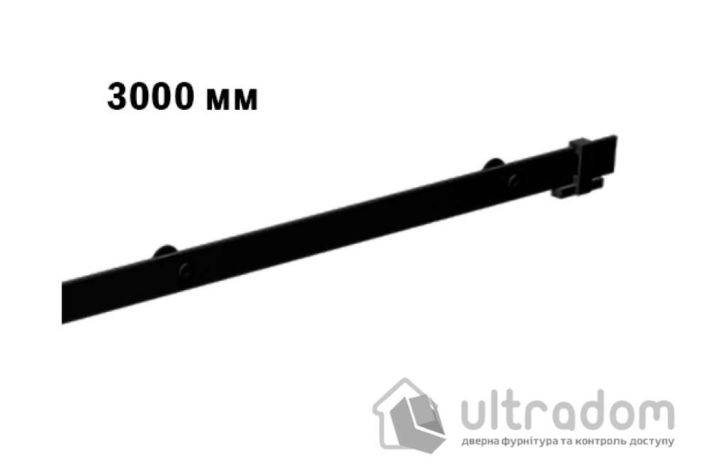 Направляющая рельса 3000 мм Mantion ROC Design в стиле LOFT, матовая чёрная (217-620)