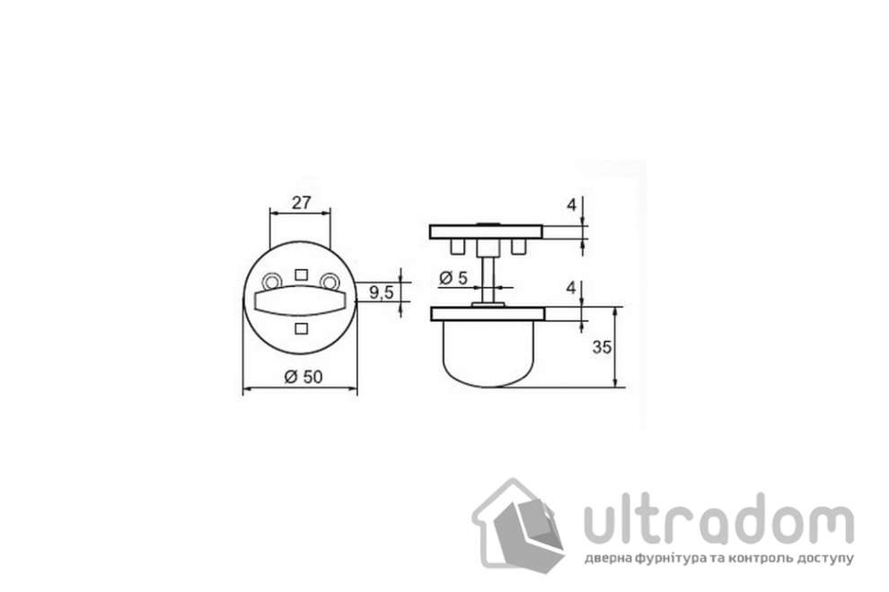 Накладка WC ABLOY  LH007