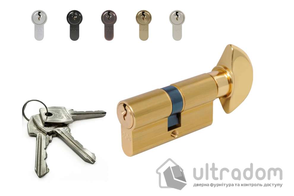 Цилиндр замка AGB SCUDO 600 80 мм, ключ-тумблер