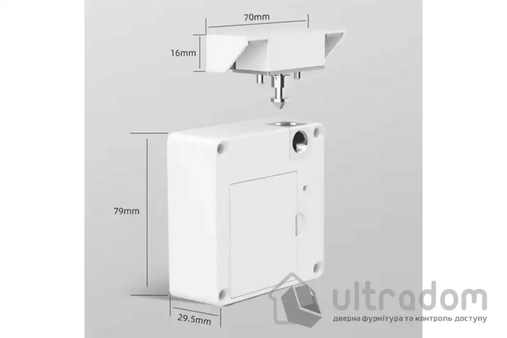 Мебельный RFID замок SEVEN LOCK SL-7733, белый