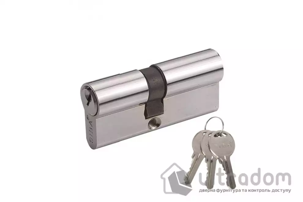 Цилиндр дверной SIBA ALU английский ключ-ключ 90 мм