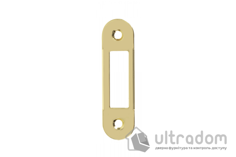 Ответная планка для замка SIBA SP5 PB без отбойника, полированная латунь (SP5 PB)