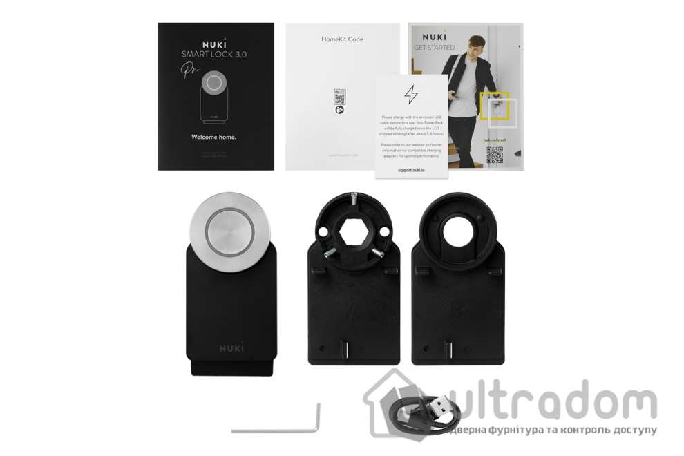Умный электронный замок NUKI Smart Lock 3.0 Pro чёрный WiFi