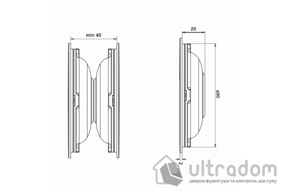 Ручки для раздвижной двери DND by Martinelli Interna, золото