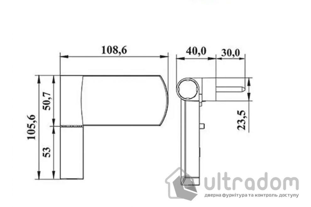 Дверная петля ASTEX AT27 3D для ПВХ двери, чёрная (АТ27 RAL9005)