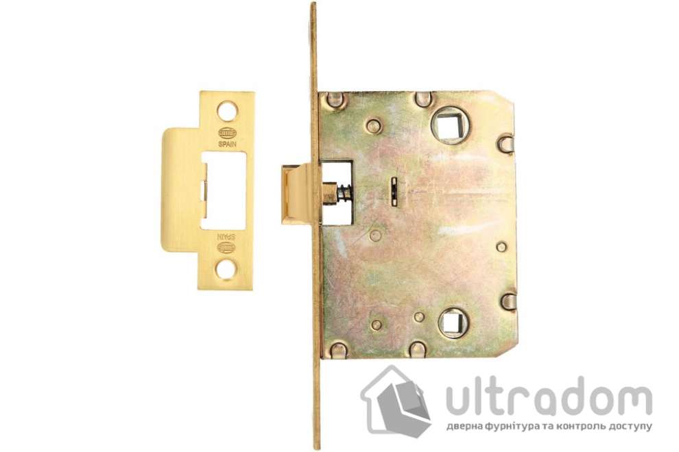 Врезной межкомнатный замок WC AMIG мод.4100 70 мм, латунь (6274)