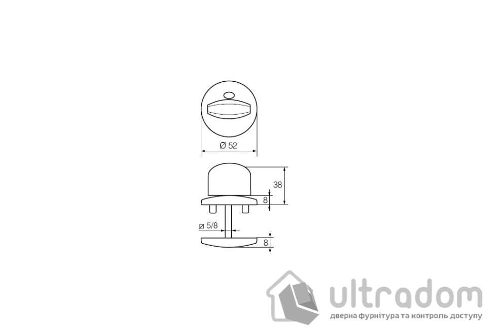 Накладка WC ABLOY  LH002