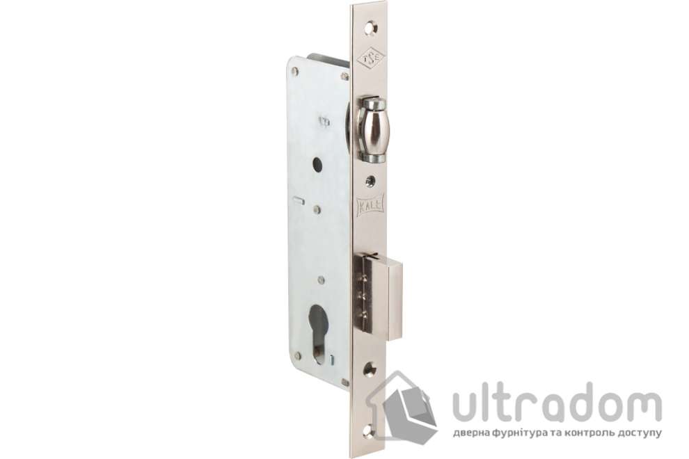 Замок врезной с регулируемым роликом KALE 154 В=40мм, никель (154-40-NP)