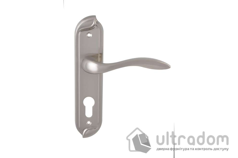 Дверная ручка на планке под ключ (85-62 мм) SIBA Venice матовый никель