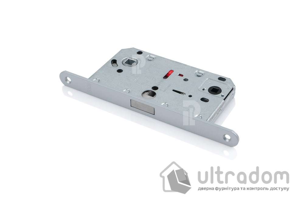 Врезной магнитный замок WC AGB Mediana Polaris XT, 96/50 мм, матовый никель (B06102.50.41)