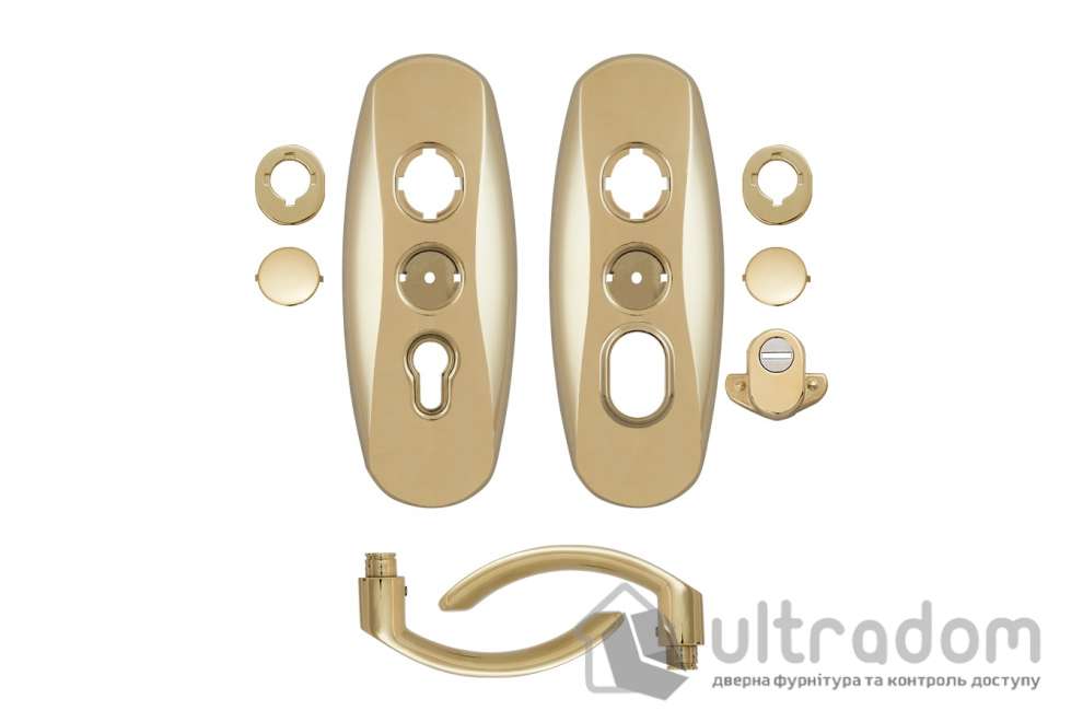 Фурнитура защитная MUL-T-LOCK Platinum 3 класс 90 мм латунь mov-mov
