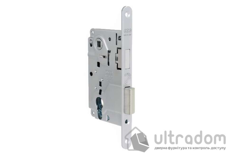 Магнитный межкомнатный замок AGB Centro Focus PZ, 85/50 мм, никель блестящий (B04025.50.06)