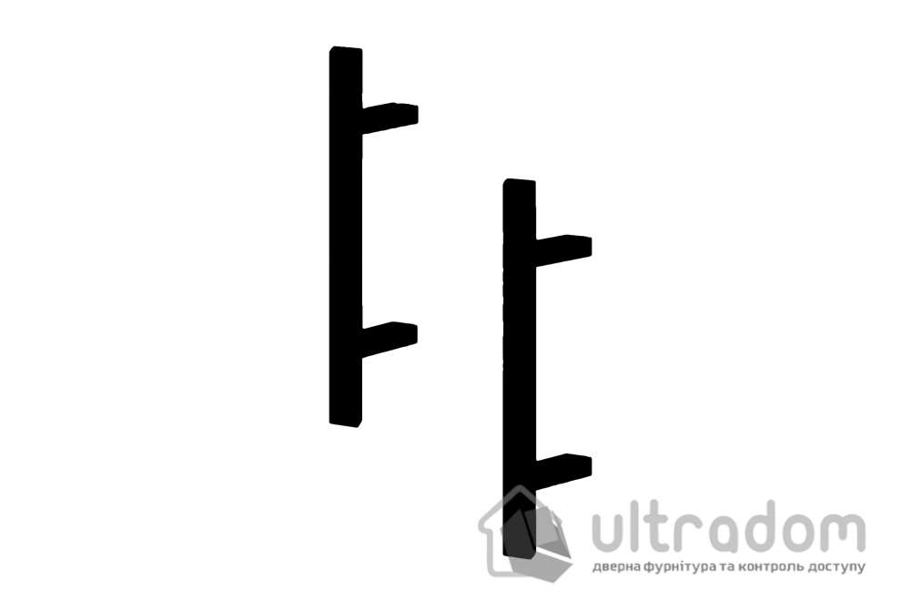 Ручка-скоба Zenk Metal BERGAMA 40х20 - 45° 300-200 мм, матовая чёрная (PL010507)