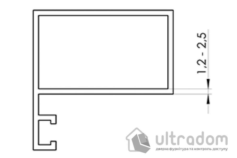 Ответная часть в короб WALA ALU1 (W ALU1)