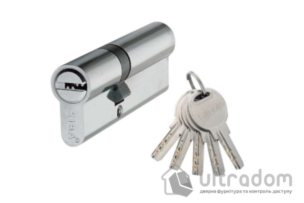 Цилиндр дверной SIBA перфорированный ключ-ключ 120 мм