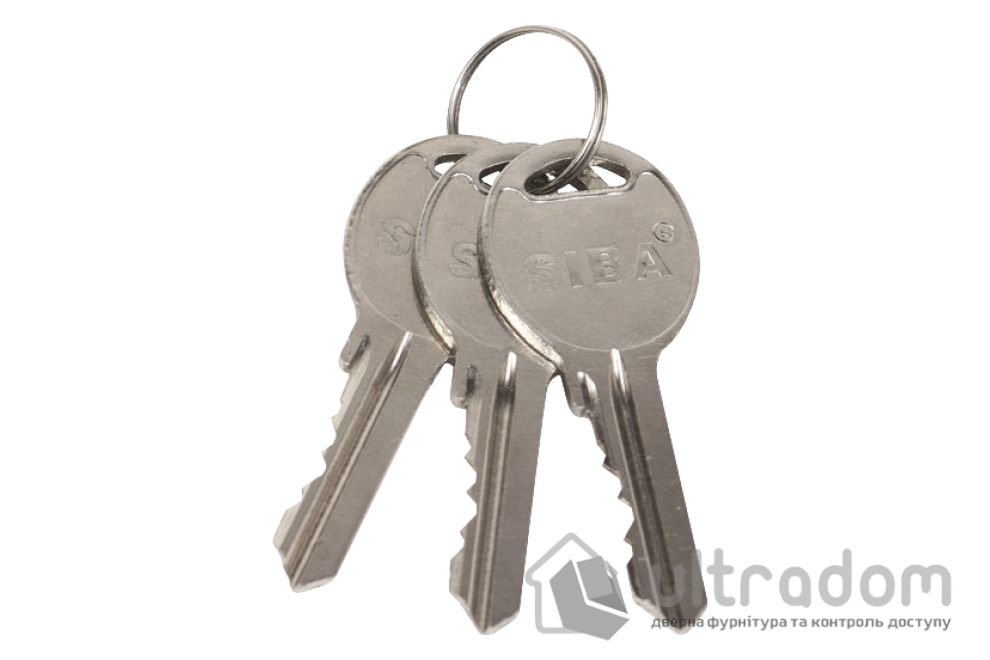 Цилиндр дверной SIBA английский ключ-ключ 83 мм