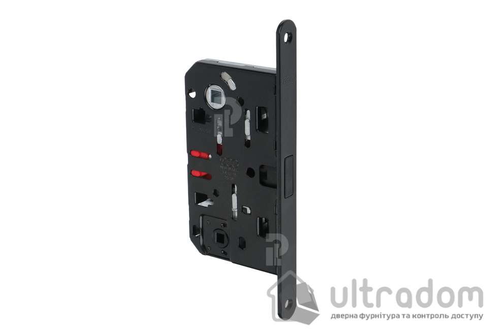 Врезной магнитный замок WC AGB Mediana Polaris XT, 96/50 мм, чёрный