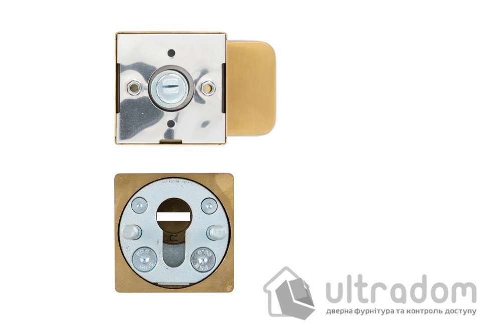 Фурнитура защитная ROSTEX QUADRUM R/H fix-mov нержавеющая сталь мат титан PVD