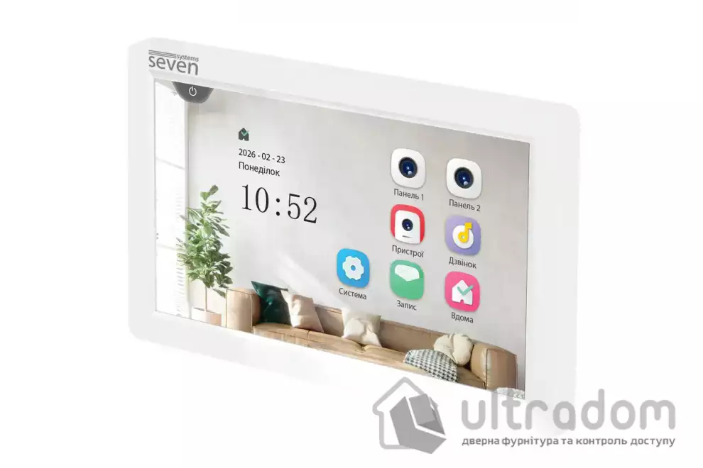 Видеодомофон 7 дюймов SEVEN DP-7570 FHD IPS white