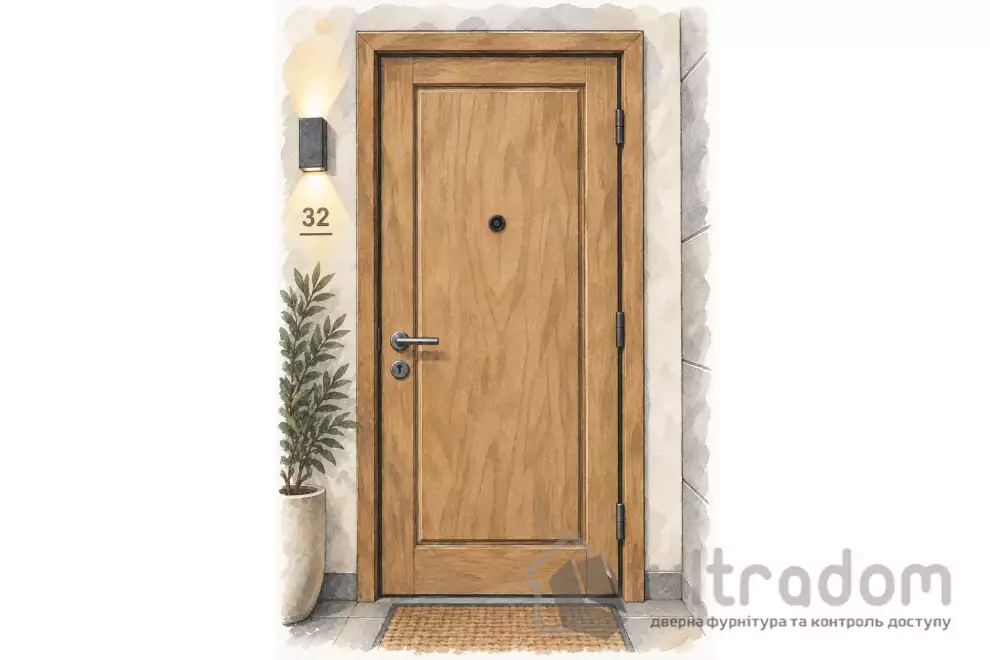 Дверной глазок AMIG мод. 5 60-85 мм, черный (9971)