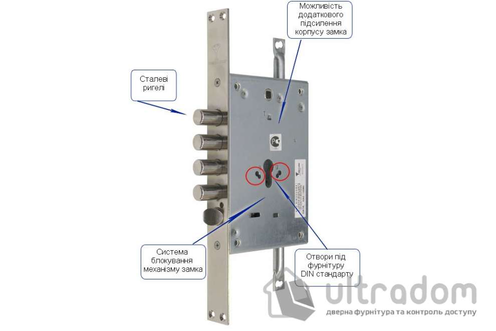 Замок основной, цилиндровый MUL-T-LOCK-ESETY CTM1 L.O.G.