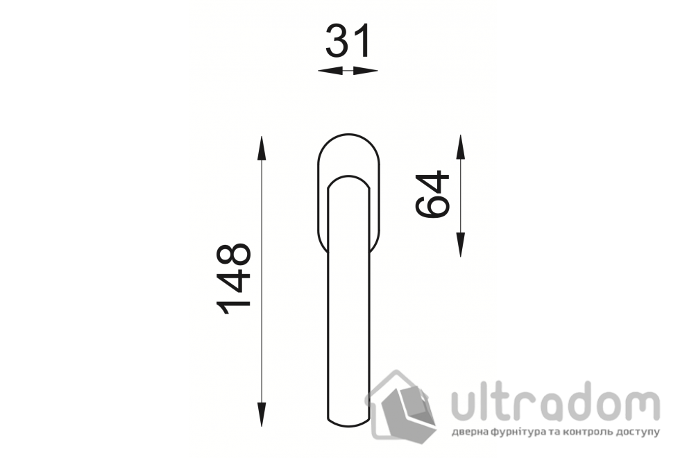 Ручка оконная DND by Martinelli LUCE  LC30V