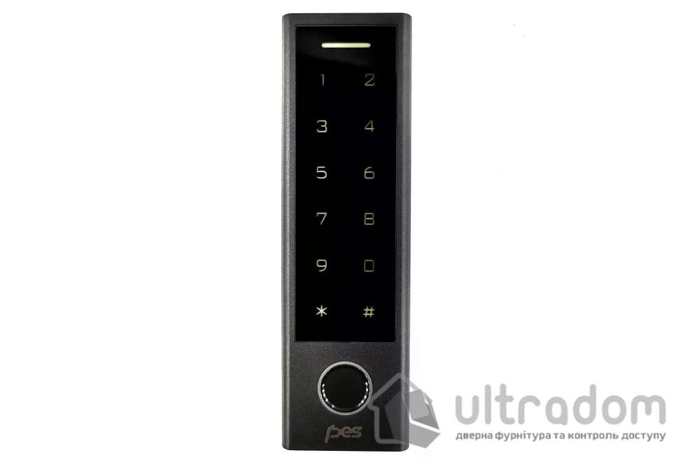 Биометрический контроллер доступа Bluetooth с клавиатурой PES KeyPad slim, чёрный