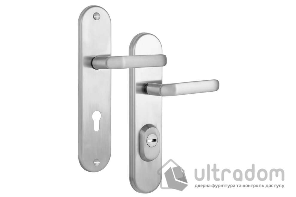 Дверная ручка на планке ROSTEX UNIVERSAL PLUS R ручка-ручка нержавеющая сталь 85 мм