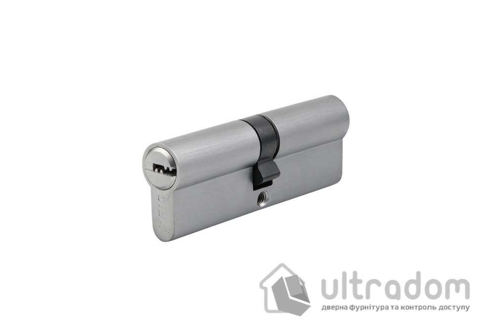 Цилиндр дверной SIBA перфорированный ключ-ключ 90 мм (30х60) матовый хром (25.10.55-/BMCZ-5К)